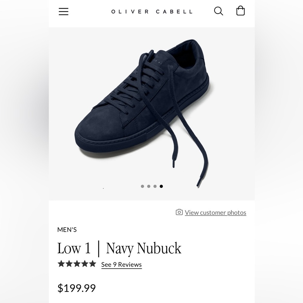 Oliver Campbell suede navy blue shoes size 9